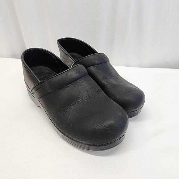 Dansko Women’s Professional Size 39 (8.5) Black Cabrio Oiled Leather Q - Picture 1 of 9